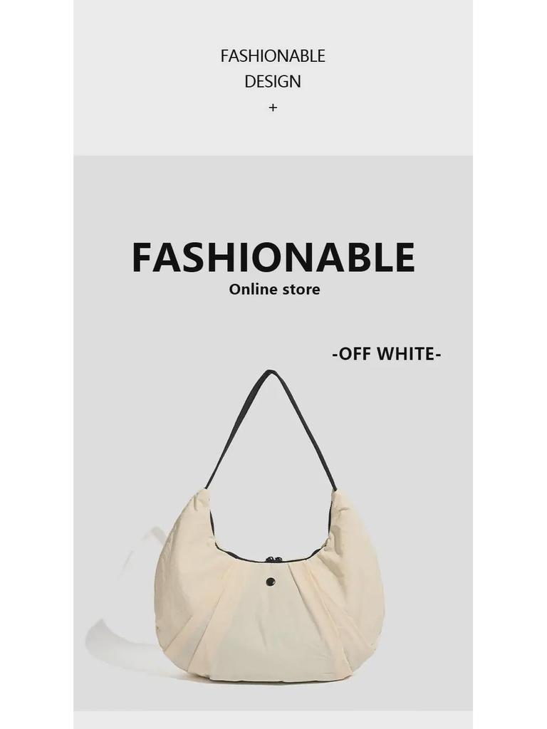 Versatile 2024 Ox Horn Crescent Yoga Bag: Lightweight, Large-Capacity Nylon Fitness & Travel Bag