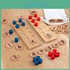 Wooden Ten Digit Math Board For Kids Educational Counting And Addition Learning