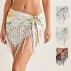 Paisley Print Hip Scarf Self-tie Waist Wrap Bohemian Tie-up Scarf  Beach Wear