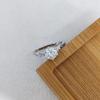925 Sterling Silver Moissanite Six-Prong Women's Twin Flower Ring