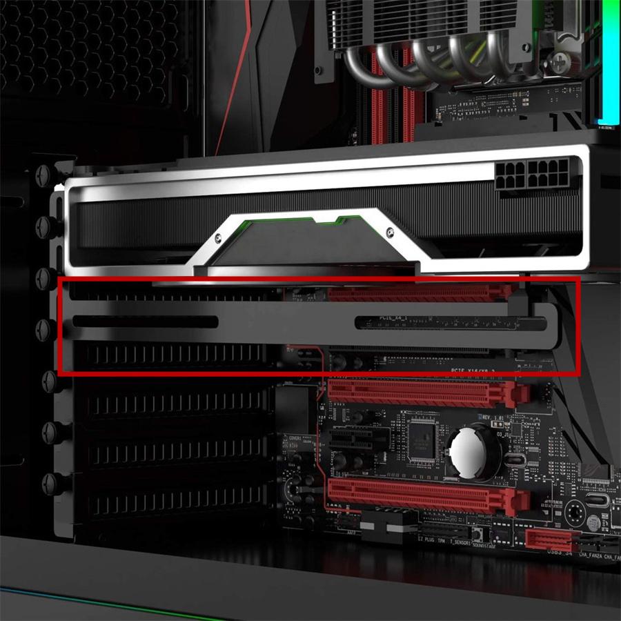 Durable Aluminum Bracket Graphics Card GPU Card Holder  L-shaped Support Universal Radiator Motherboard