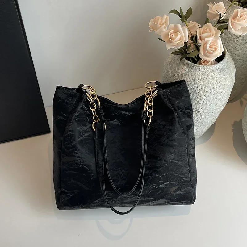 

Большая вместительная женская сумка, универсальная, элегантная и повседневная, наплечная сумка в стиле ретро