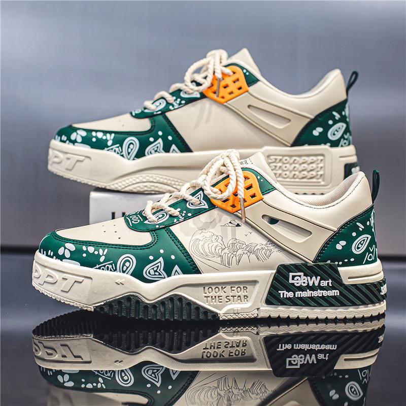 Teen Student Board Shoes Spring New Bread Shoes Platform Wear-resistant Casual Trendy Shoes