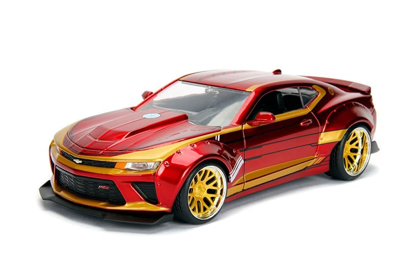 JADA TOYS MARVEL AVENGERS IRON MAN 2016 CHEVY Avengers Iron Man 2016 Chevy Camaro JADA TOYS Scale 124SCALE - & CAMARO" "Marvel & 124