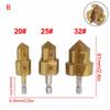 6.35mm Drill Bit Hexagonal Shank Drill Bit Water Pipe Installation Gold Color High Speed Steel Stable Clamping Widely Compatible
