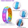 Silicone Pop It Fidget Bubble Bracelet Push Bubbles Stress Relieve Fidget Toy Relieve Fatigue Depression Relax Pop Gift For Kids