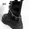 Five Pointed Star Shoe Charms Shape Charms, Accessories Decoration, Gothic Style Shoelaces Punk Decorations Chains, Stainless Steel Decorative Hanging