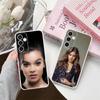 Hailee Steinfeld Clear Mobile Phone Case for Samsung Galaxy S25 S24 S23 S22 S21Plus FE Ultra Colorful Cover