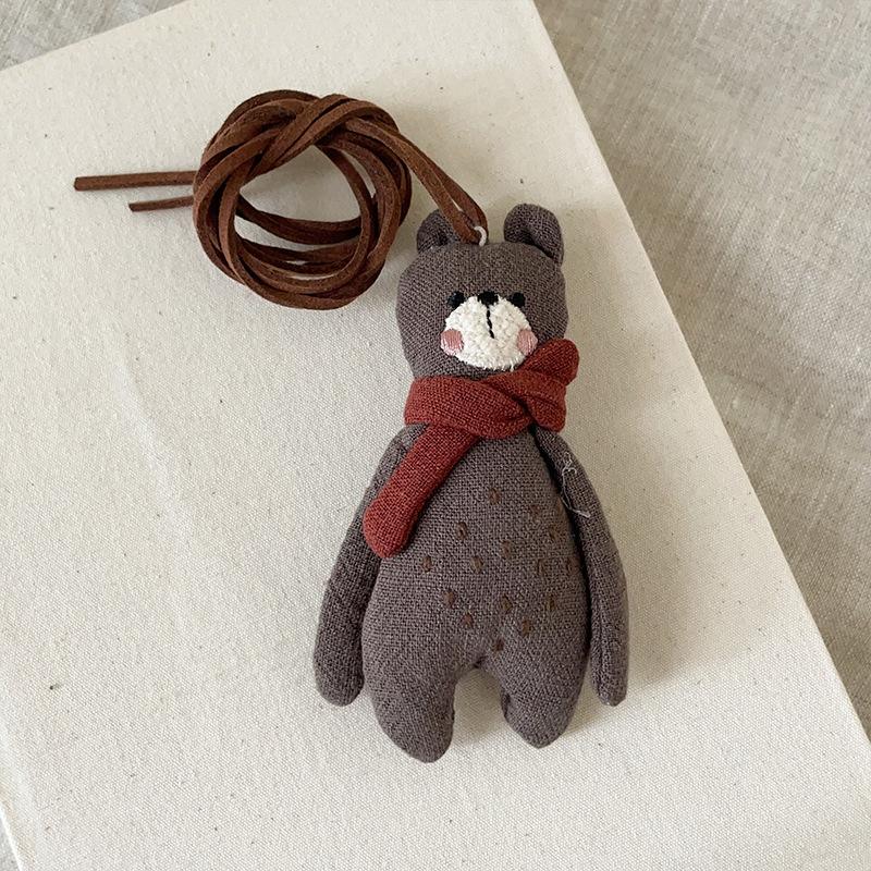 Desene Animate Drăguț Material Pluș Mic Animal Gât Colier Nișă Feminină Literar Retro Concav Lanț Pulover Pandantiv