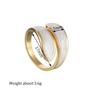 Atoztide New Fashion Vintage Rings For Men Women Stainless Steel Gold Color Adjustable Neutral Retro Ring Anillo Jewelry Gift