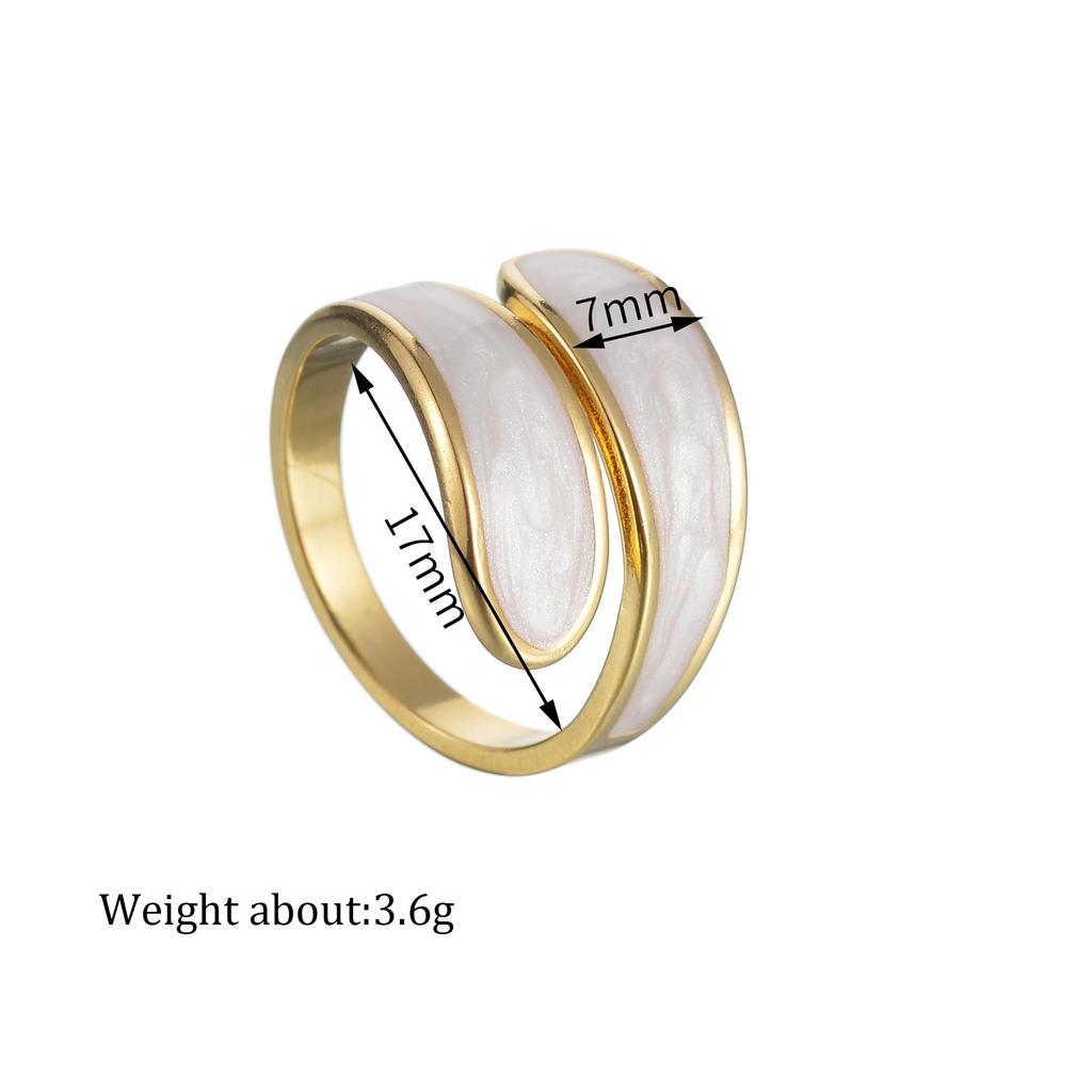 Atoztide New Fashion Vintage Rings For Men Women Stainless Steel Gold Color Adjustable Neutral Retro Ring Anillo Jewelry Gift