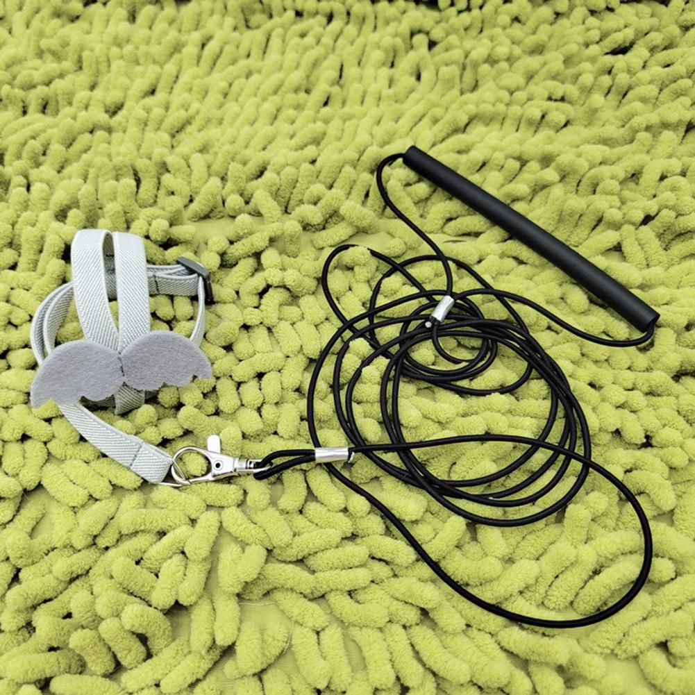 Parrot Bird Flying Traction Rope Bird Harness Leash Adjustable Ultra-light with Comfortable Handle Flying Traction Straps Band