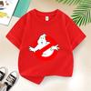 Summer BoysGirls 414t Cartoon Cotton Funny Ghostbusters Game Print Short Sleeve Children TShirt