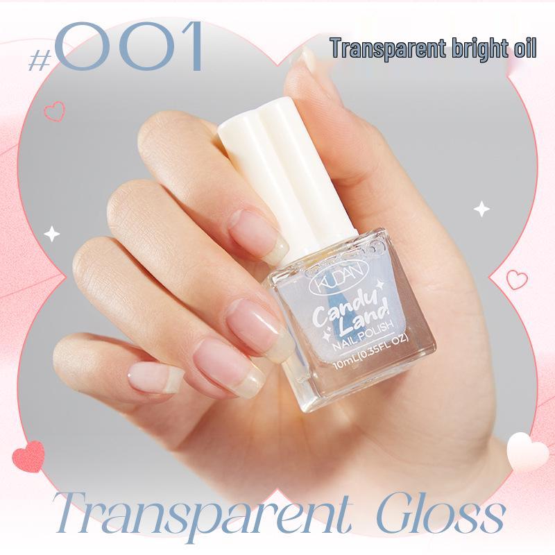 Candy Land Quick-Dry Water-Based Peelable Nail Polish - Long-Lasting Glitter Nude Care
