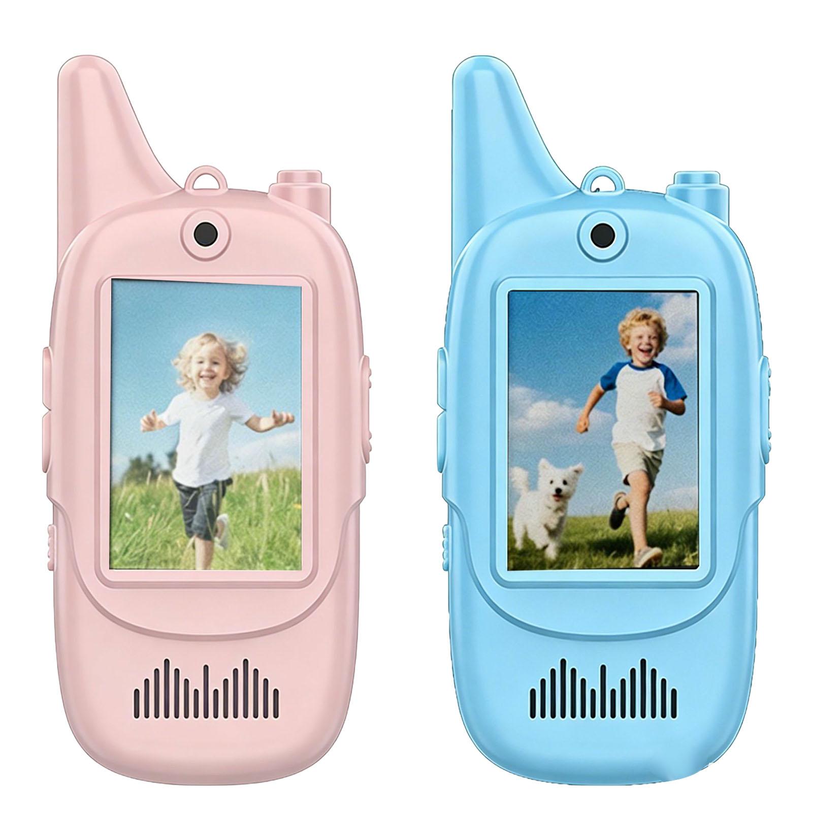 2 шт. Детские видеорации, Перезаряжаемая видеосвязь, Рации для двусторонней связи, Игрушки для мальчиков и девочек