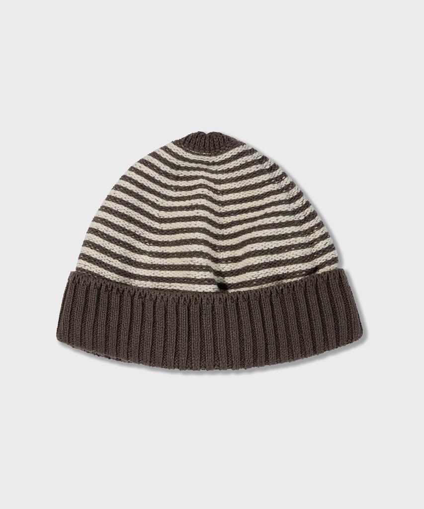 AMFEAST Traveler Stripe Beanie Brown And Cream