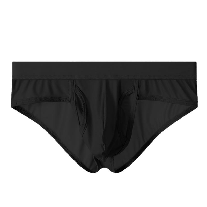 Men's Spring and Summer Separate Side Opening Free Ice Silk Breathable Triangle Briefs