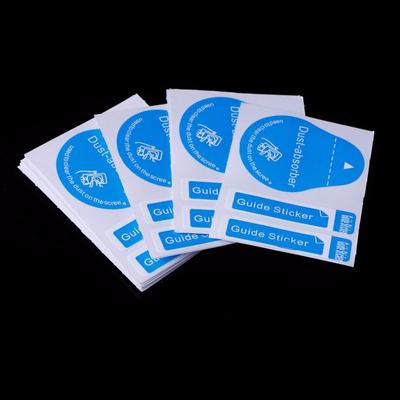 50 pezzi Assorbi Polvere Protezioni Schermo in Vetro Temperato Adesivo Guida per la Pulizia della Polvere del Telefono Cellulare Pulitore Schermo per Tablet PC