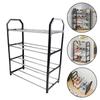 4-layer Metal Shoe Rack Easy Assembly Metal Space-saving