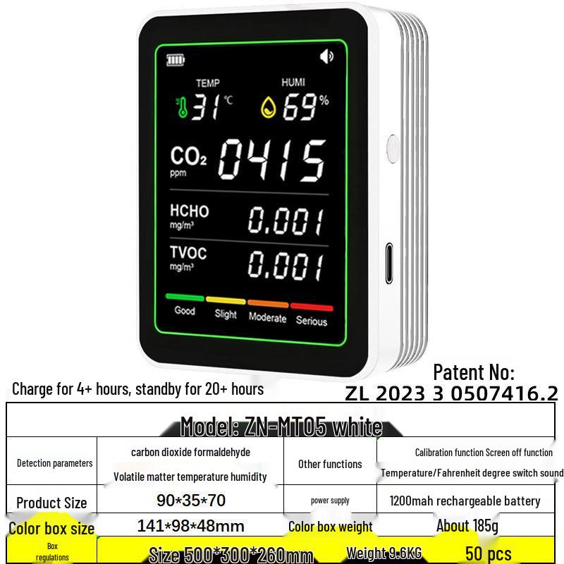 Smart Air Quality Detector: Formaldehyde, CO2, and TVOC Sensor