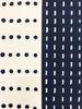 Edoten Etchu Fundoshi (Loincloth) Made In Japan, 100% Cotton, Tenugui Pattern, Stylish Japanese Pattern, Men's, One Size Fits All, Navy Blue Cord
