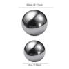 2Pcs Round Whiskey Stones Ball Shape Reusable Stainless Steel Ice Cubes Golf Ball Whiskey Stones Ball Metal Ice Gift Set