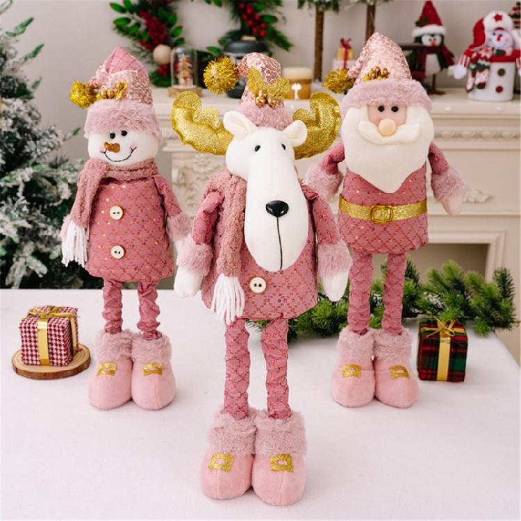 Verstellbare Größe Weihnachten-Thema Figur Ausziehbare Stehende Figur Puppe Display Dekoration für Fenster oder Tisch