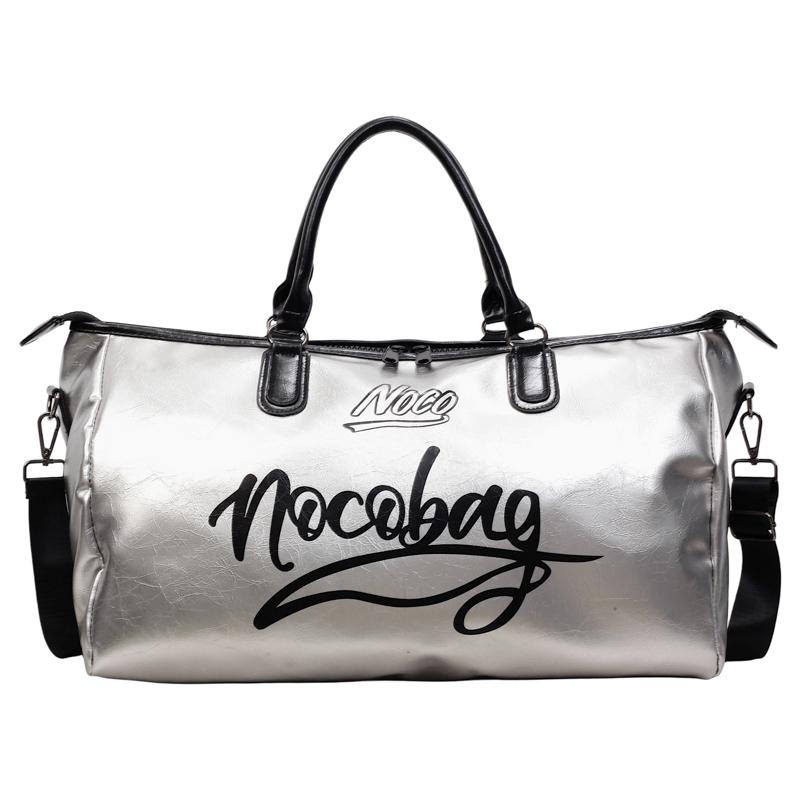 

Large Capacity Travel Bag Dry And Wet Separate Letter Gym Bag Sports Bag срібний