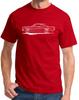 1966 1967 Ford Fairlane Hardtop Redline Design Tshirt