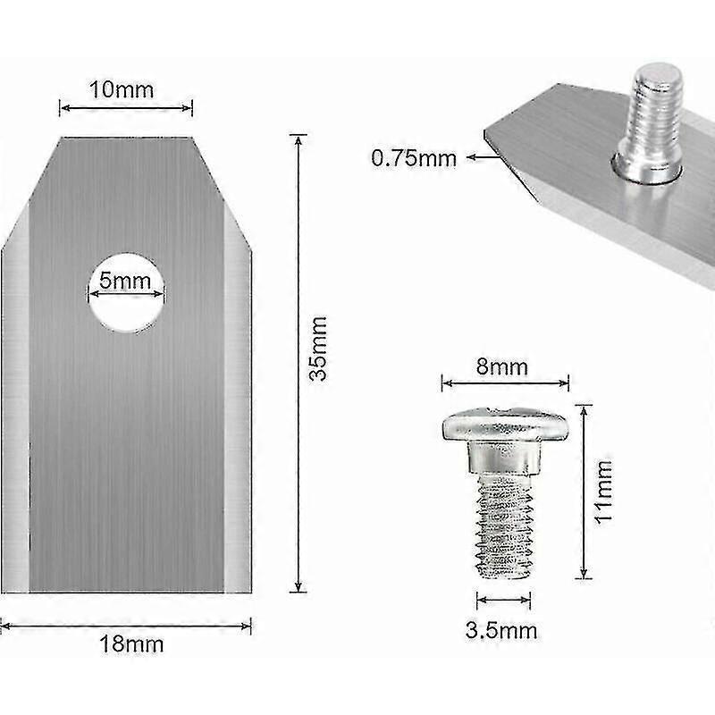 45 X Titanium Knife Blades for All Husqvarn/Automower/Yardforce/Gardena Robotic Lawn Mowers -TYUI