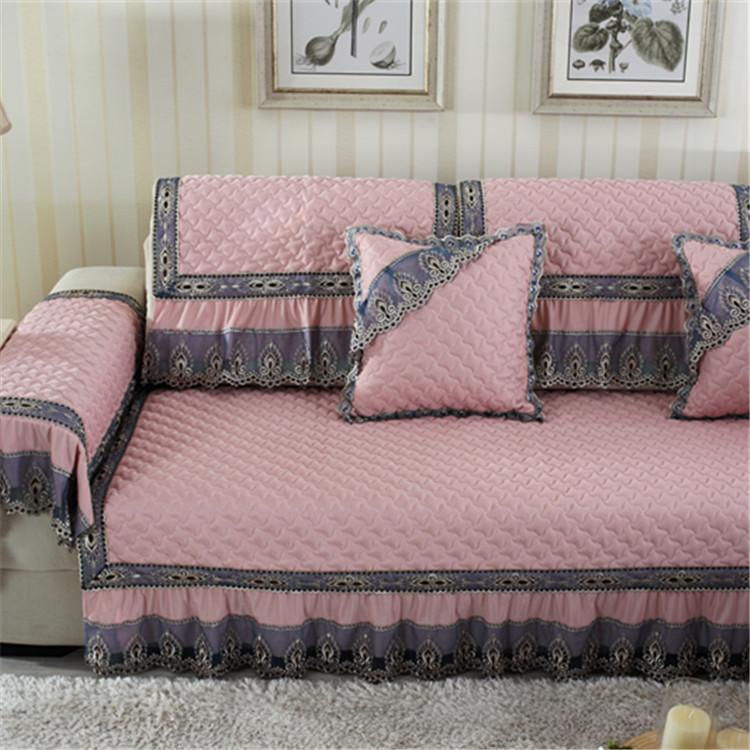 

Нескользящая льняная юбка в европейском стиле, универсальный чехол для дивана на четыре сезона, летняя подушка, чехол для дивана, полностью завернутый чехол 70*70