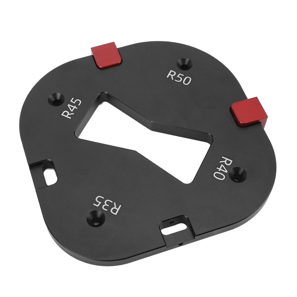 Round Corner Template with Locating Block R35 R40 R45 R50 Radius Routing Tool for Woodworking Carving Chamfering