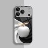 Golden Leaves White For Apples Pattern Tempered Glass Phone Case For iPhone 18 17 16 15 14 13 12 11 Pro Max 16 Plus 17 Air Cover