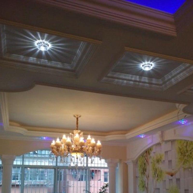 5W Modern Flush Mount Small LED Ceiling Light for Art Gallery Decoration Front Balcony Porch Crystal Light Corridors Light Fixture