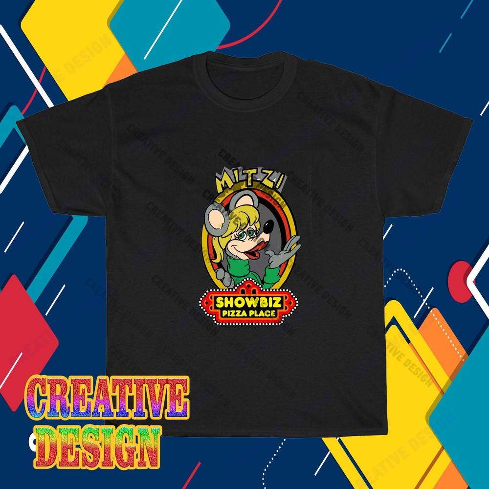 

New Mitzi Mozzarella Showbiz Pizza T-Shirt Funny Size S to 5XL S