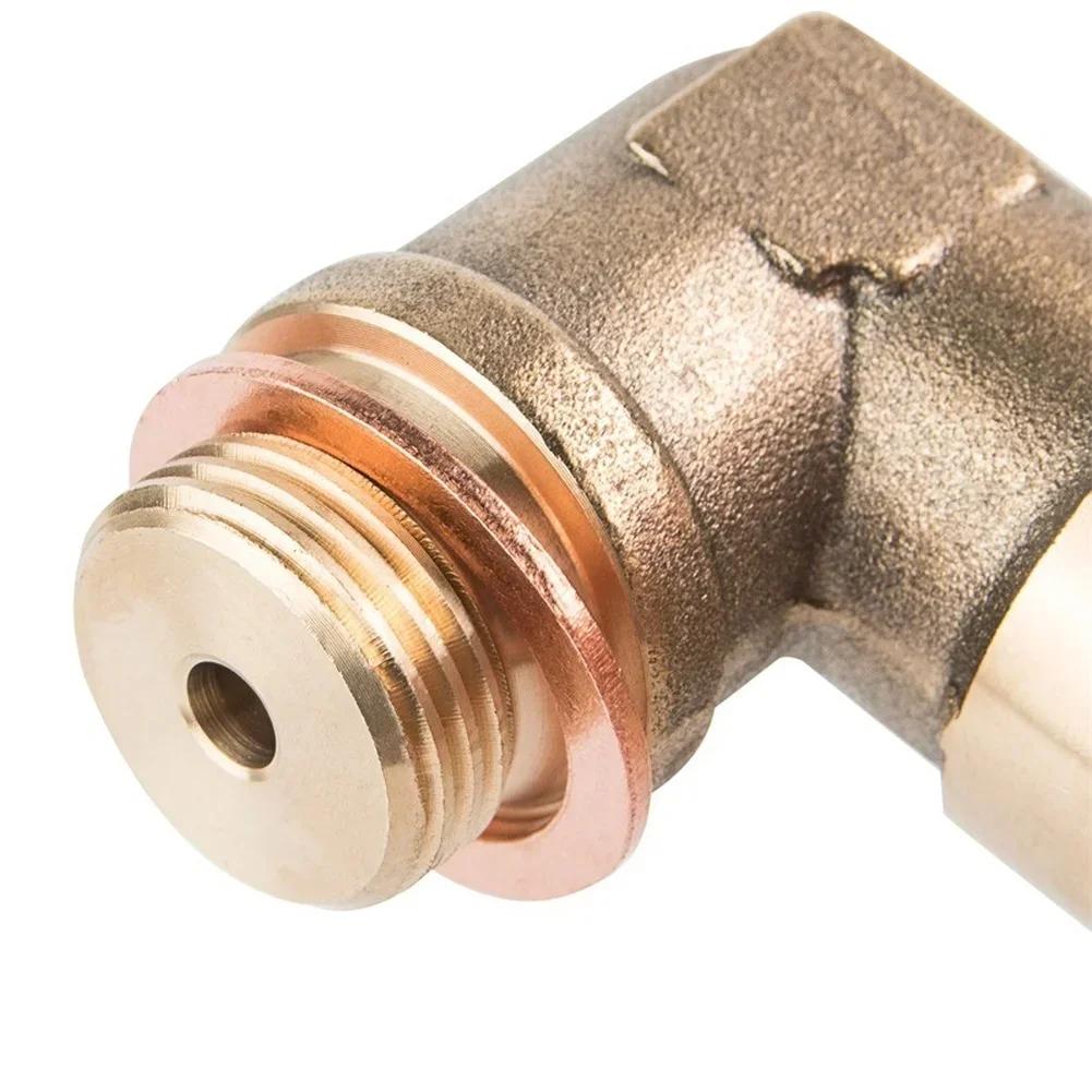 For Car Exhaust Sensor Adapter Brass M18x1 5 Thread with 90 Degree Elbow Fitting for Secure and Sensor Installation