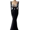 European & American Rhinestone Inlaid Stand-up Collar Bandage Evening Dress, 2025 Luxury Style.