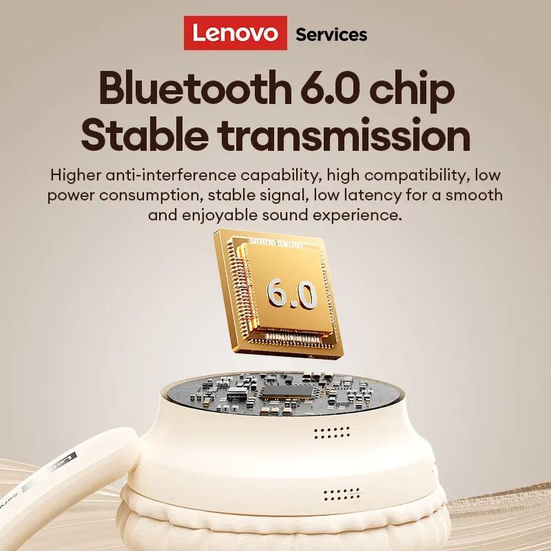 Original Lenovo LS108 Bluetooth 6.0 Headphones Wireless Gaming Sports Headset Stereo Surround Sound ENC Noise Cancelling Long Battery Life