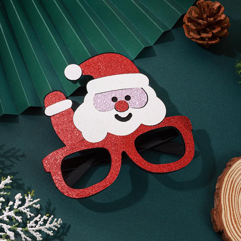 Christmas Reindeer Glasses Headband Prop for Party Dress-Up