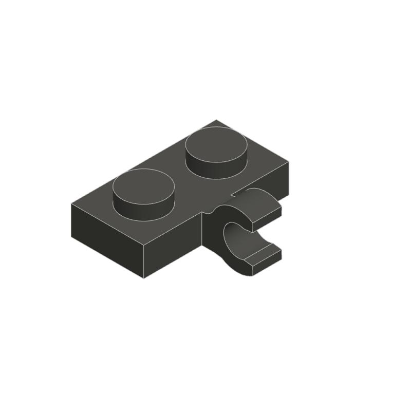 10PCS 11476 Plate 1x2 with Clip Building Blocks MOC Technical Compatible with Brick Children Toys Gift Box