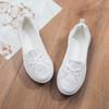 Women’s Moccasins Casual White Walking Shoes Summer Black Lightweight Beach Shoes for Mother Large Size