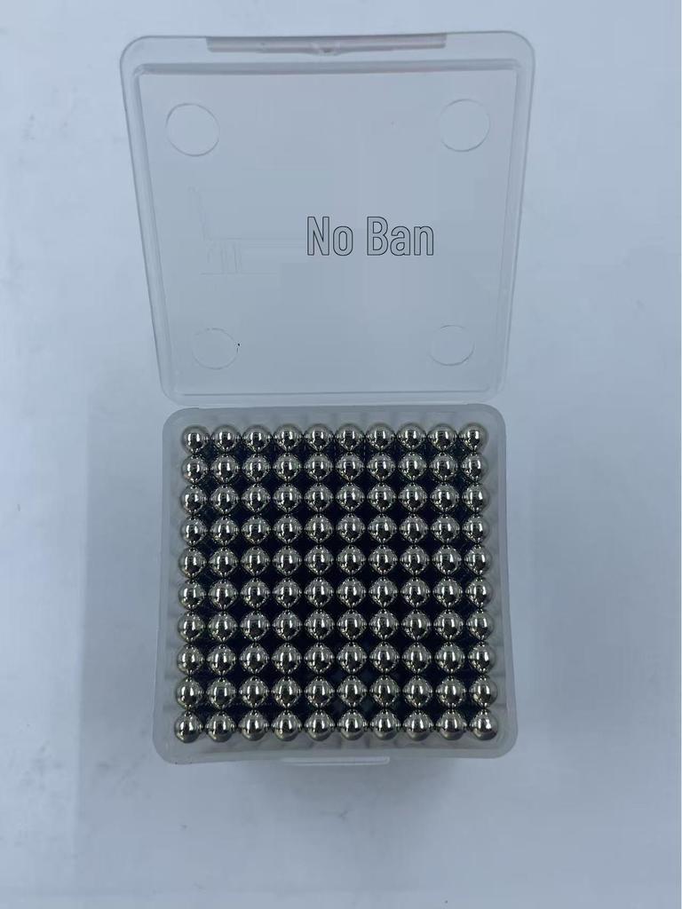Neodymium Iron Boron Toy Magnet Silver 3-5mm Strong Magnetic Ball