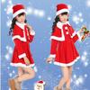 Infant Christmas Santa Outfit Soft Breathable Linen With Hat for Baby Xmas Family Gathering Photo Shoot