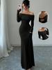 Womens Sexy Low Back One Shoulder Dress Elegant Evening Gown Cocktail Party Dress