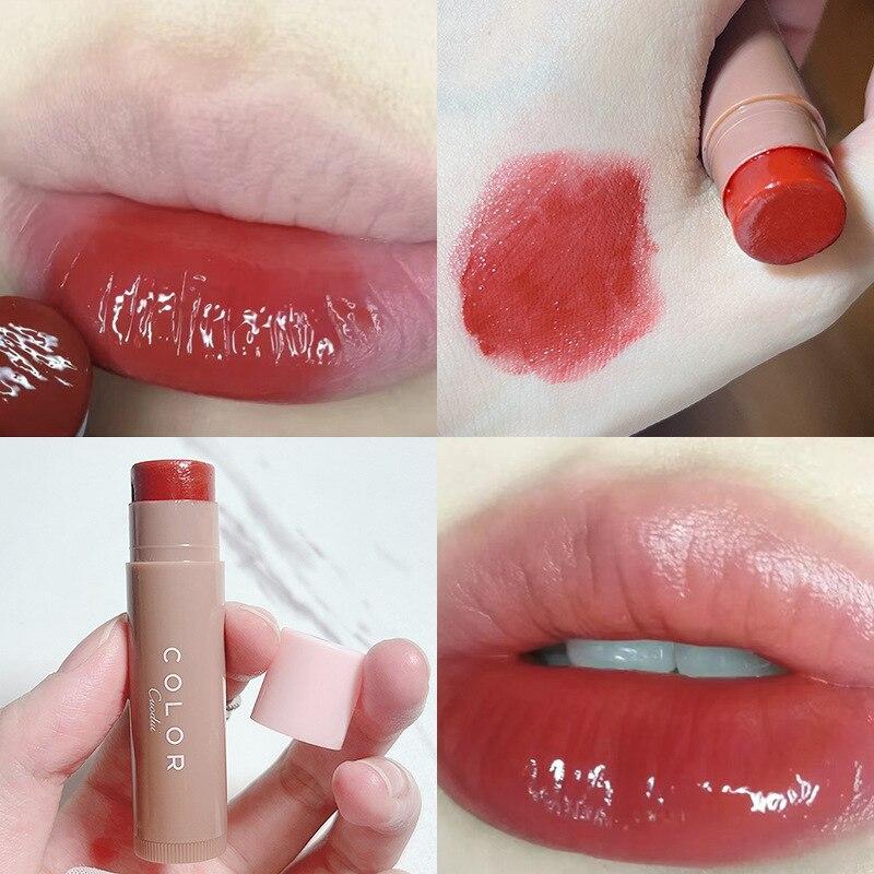 Jelly Moisturizing Lipstick 3 Colors Natural Cherry Anti-cracking Non-Stick Cup Lip Balm Deep Repair Lips Care Makeup Cosmetics MYY