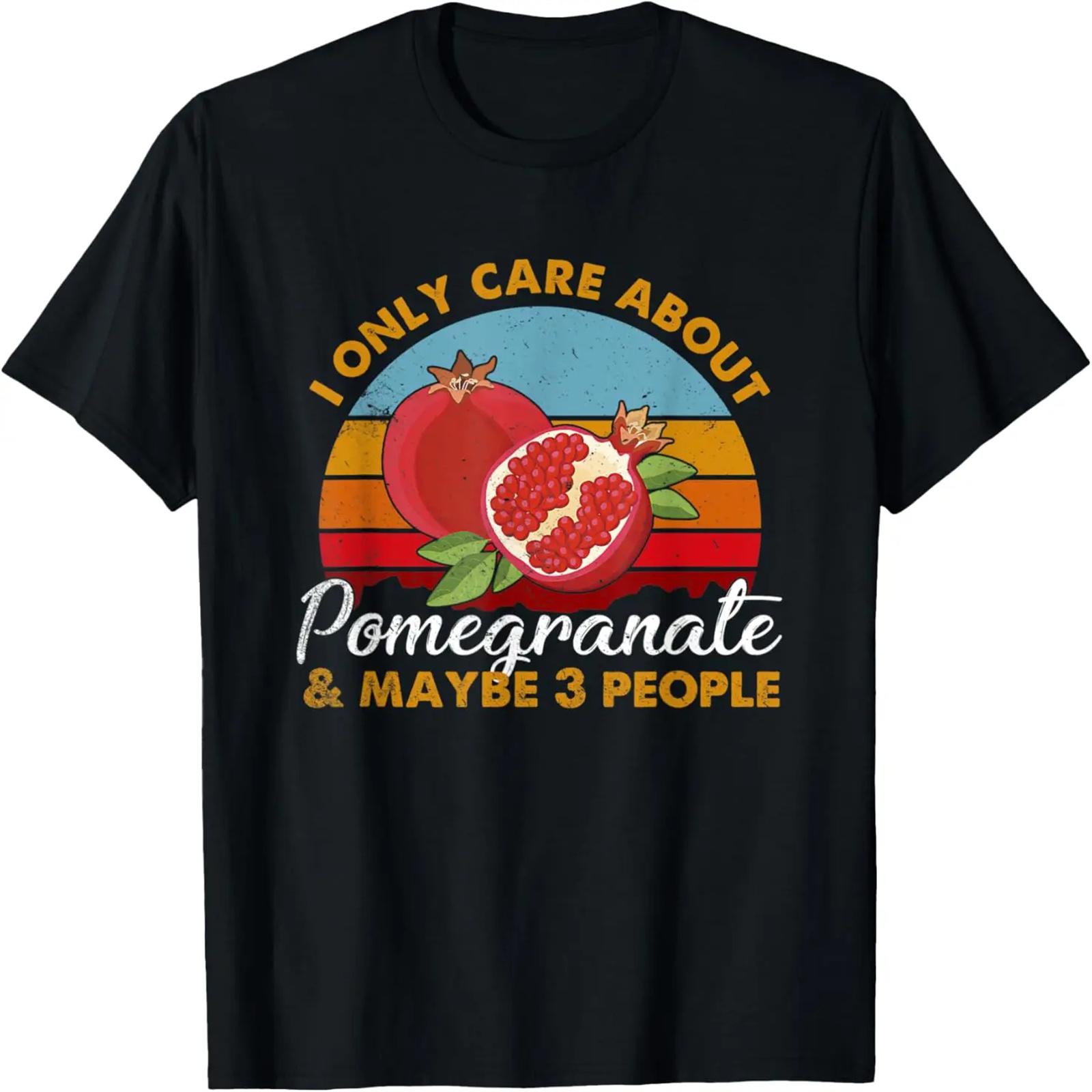Retro Style Sunset Pomegranate T-Shirt S
