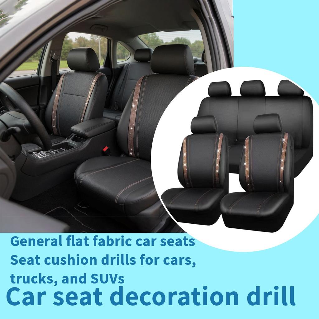 Leather Stitching Hot Diamond Diamond Diamond Water Rhinestone Universal Car Diamond Seat Cover