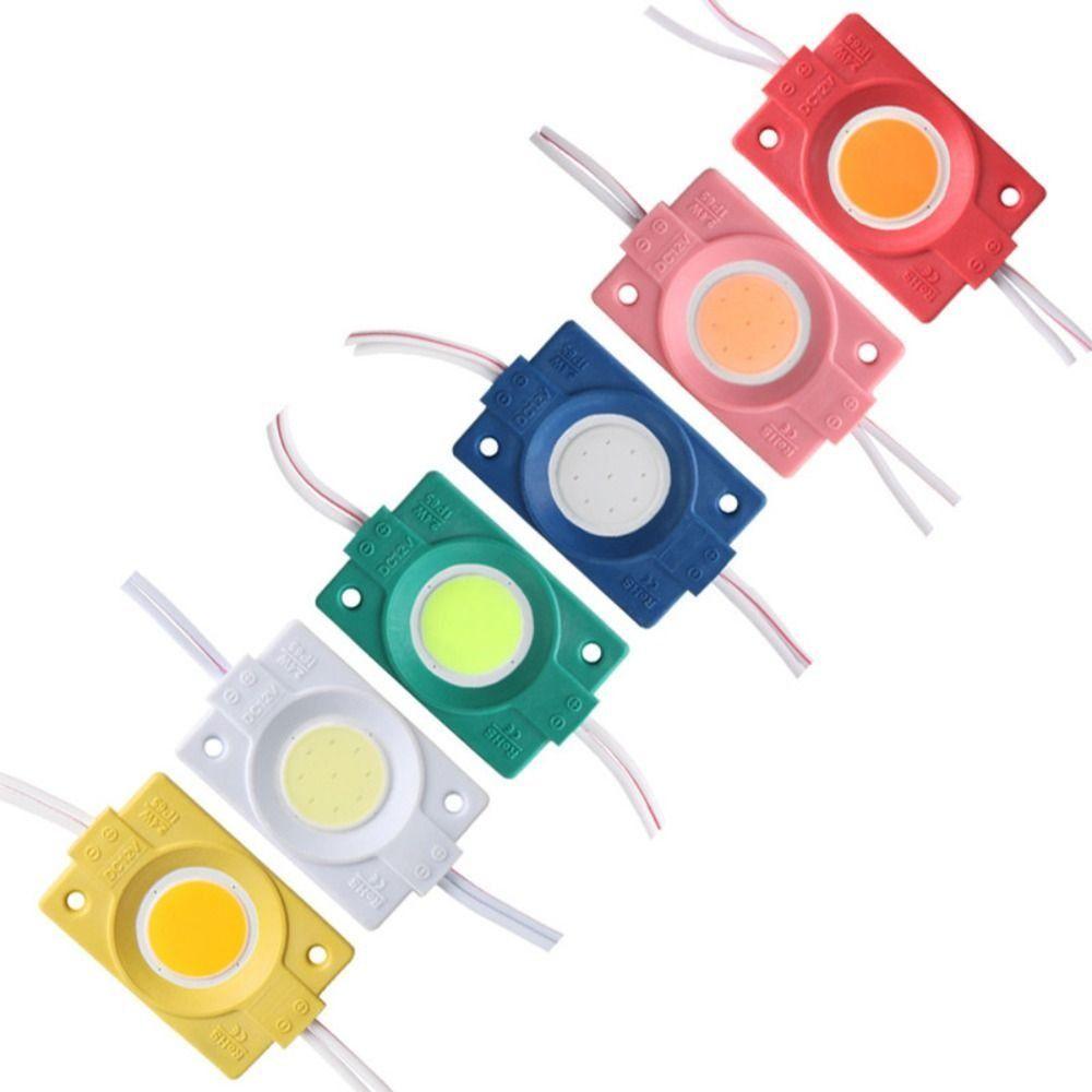 20pcs 12V 24V Led Module Luminous Waterproof COB Light White Red Green Blue Yellow Pink Super Bright Backlight Modules