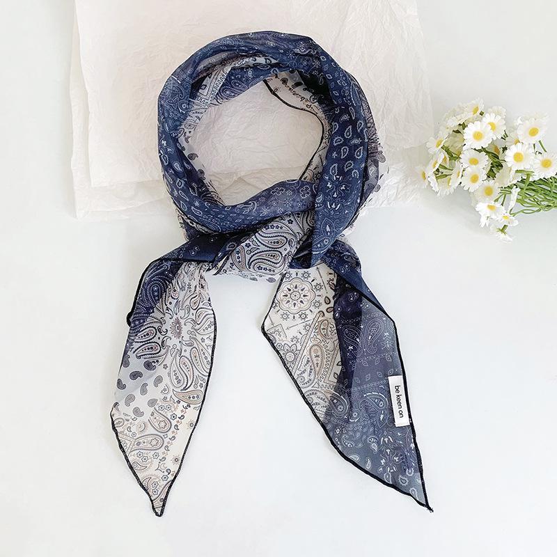 

Niche Stylish Silk Colorblock Scarf - Versatile Thin Ribbon for Neck or Waist