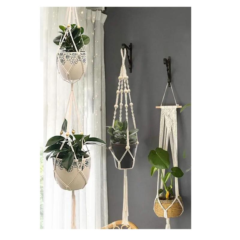 Hanging Plant Handmade Plant Hanger Flower Pot Planter Hanger Wall Decor Courtyard Garden Hanging Planter Hanging Basket